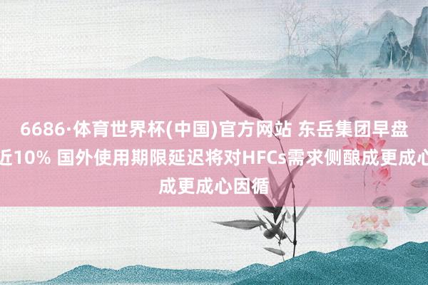 6686·体育世界杯(中国)官方网站 东岳集团早盘高开近10% 国外使用期限延迟将对HFCs需求侧酿成更成心因循