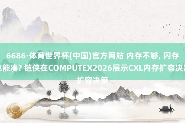 6686·体育世界杯(中国)官方网站 内存不够， 闪存也能凑? 铠侠在COMPUTEX2026展示CXL内存扩容决策